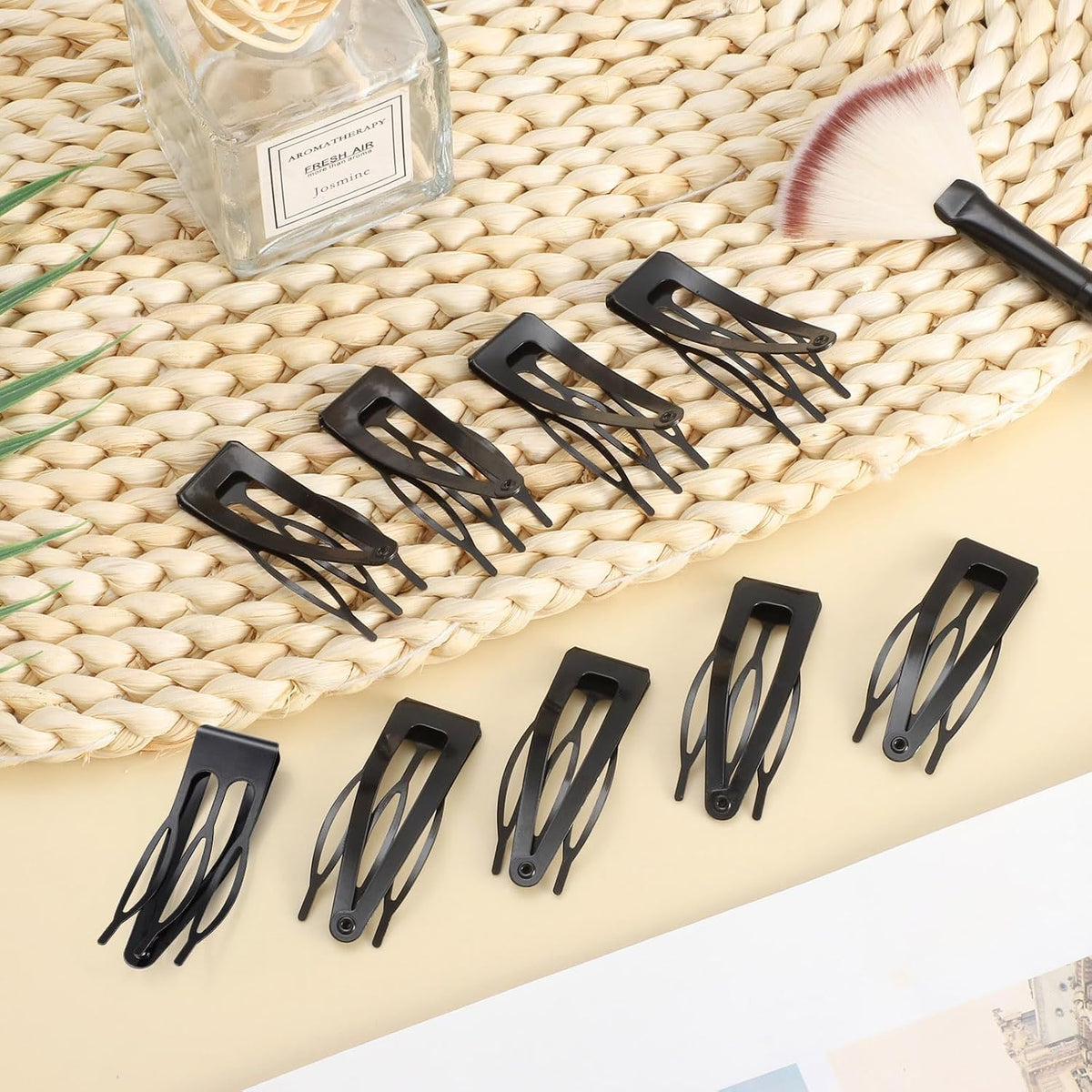 36 Piezas Pinzas Negras con Broche para el Cabello, Pinzas de Metal...