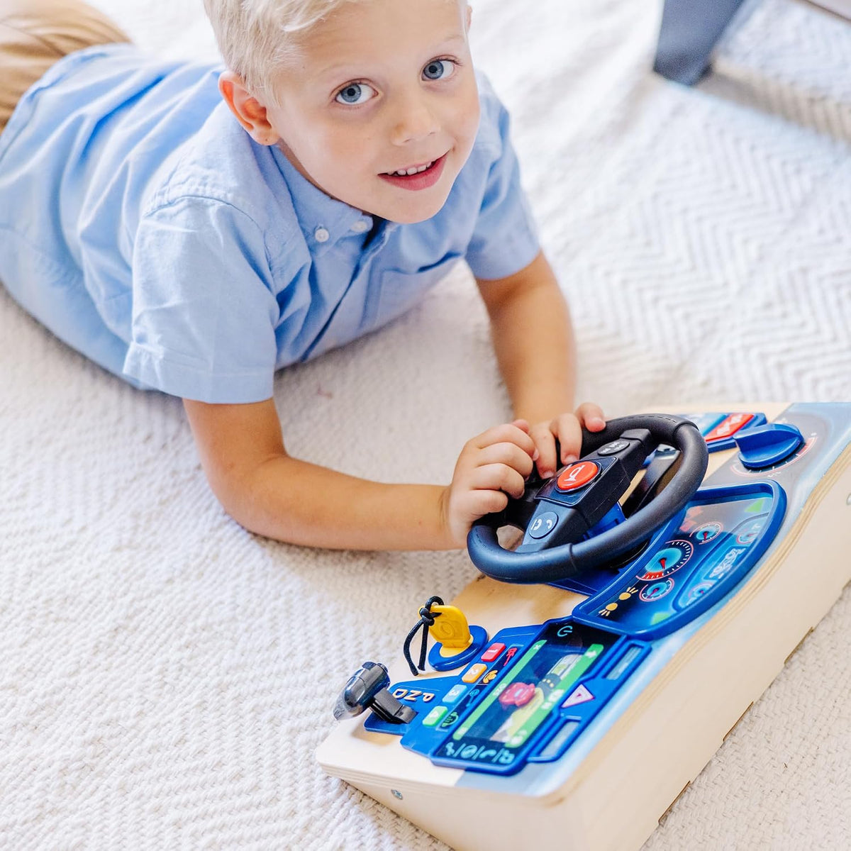 Melissa & Doug Vroom & Zoom, tablero interactivo de madera,...