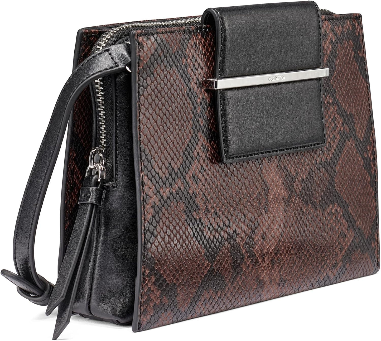 Calvin Klein Bandolera Sybil con triple compartimento para mujer