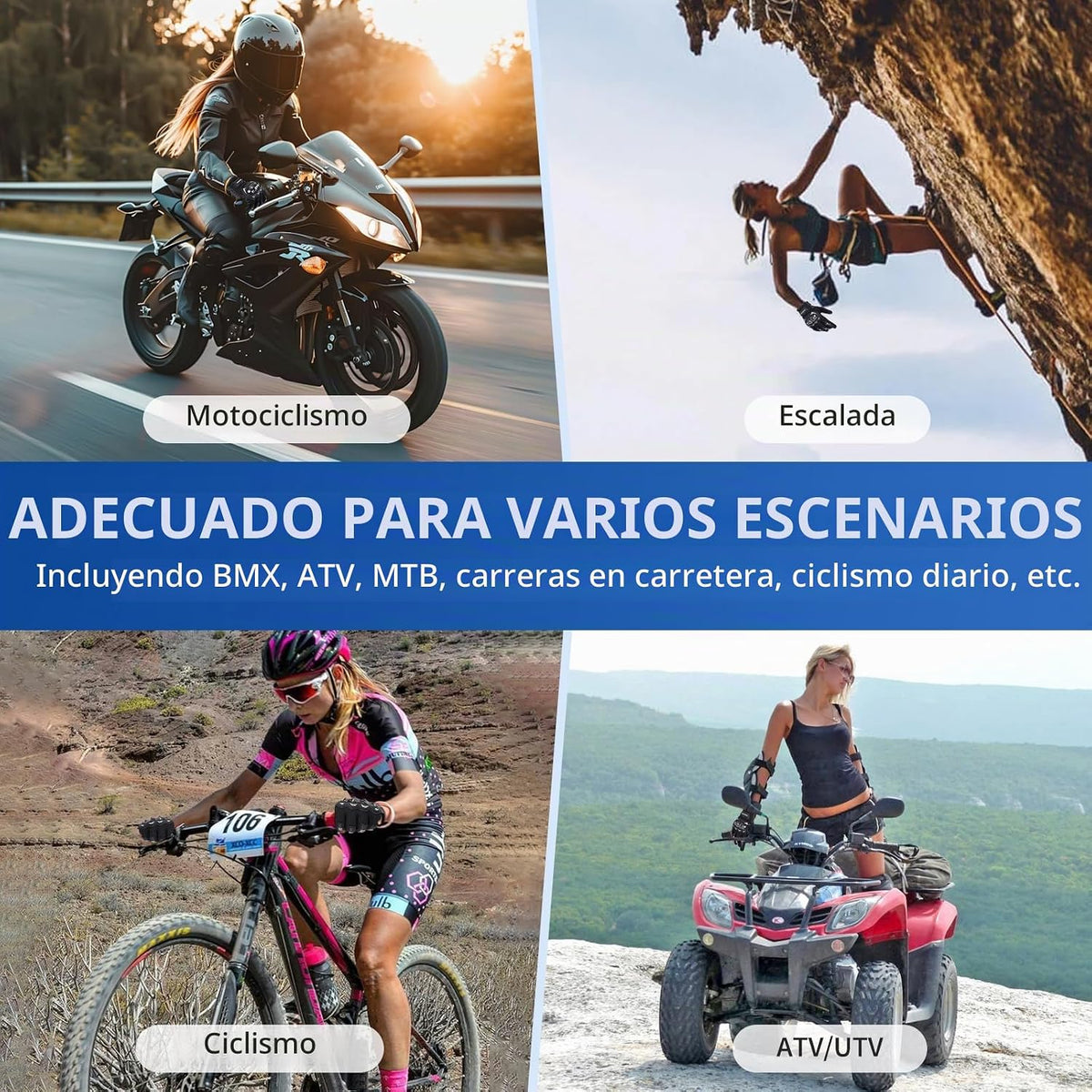 shamofeng Guantes de motocicleta para hombres y mujeres, pantalla t...