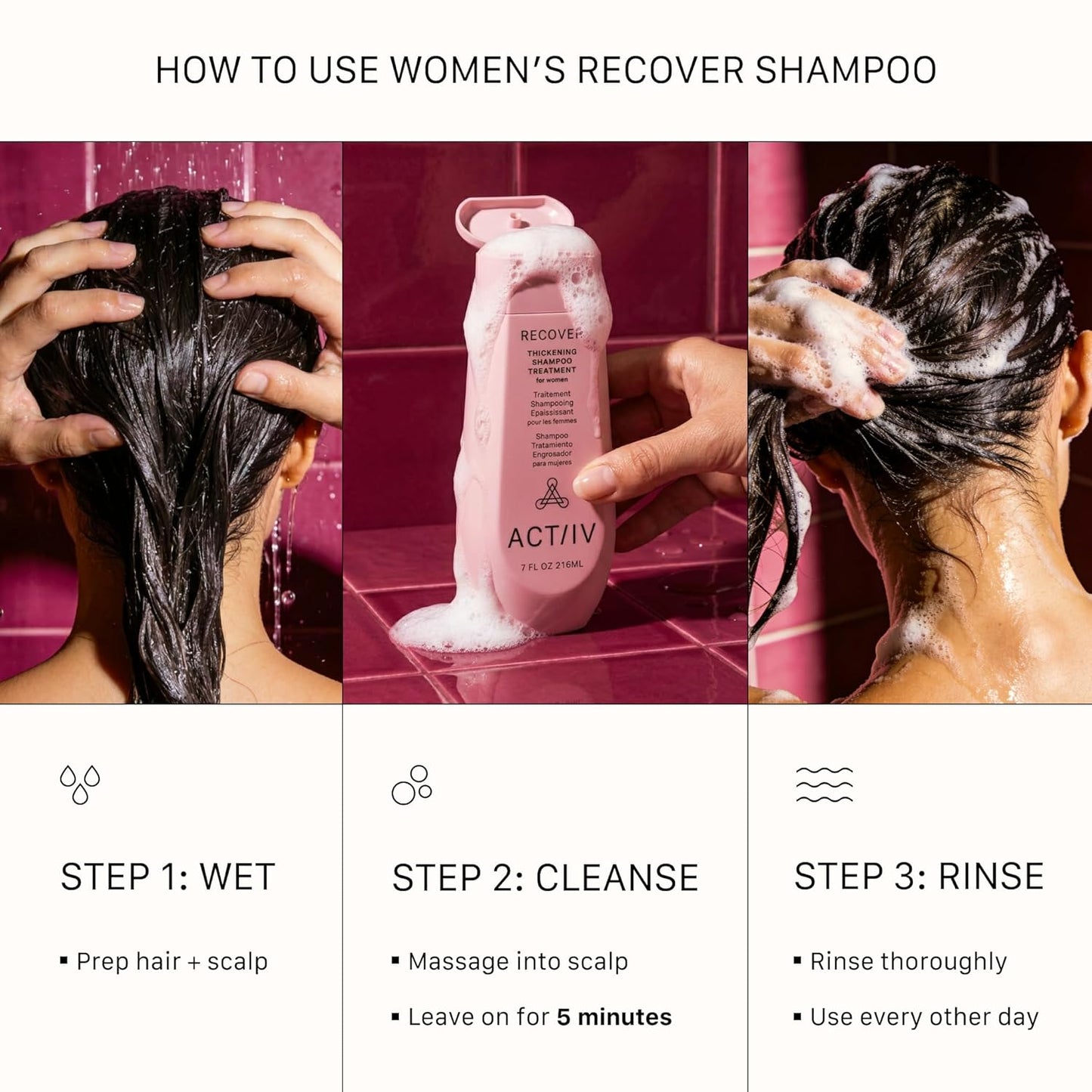 ACTIIV Recover Tratamiento de Champú Densificante para Mujeres | Ap...