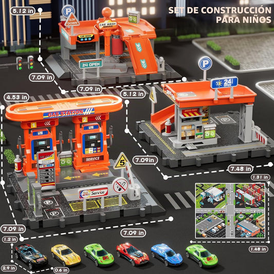 KIZONLY Conjunto de Juguetes de Coches, Juego de Actividad de 3 en...