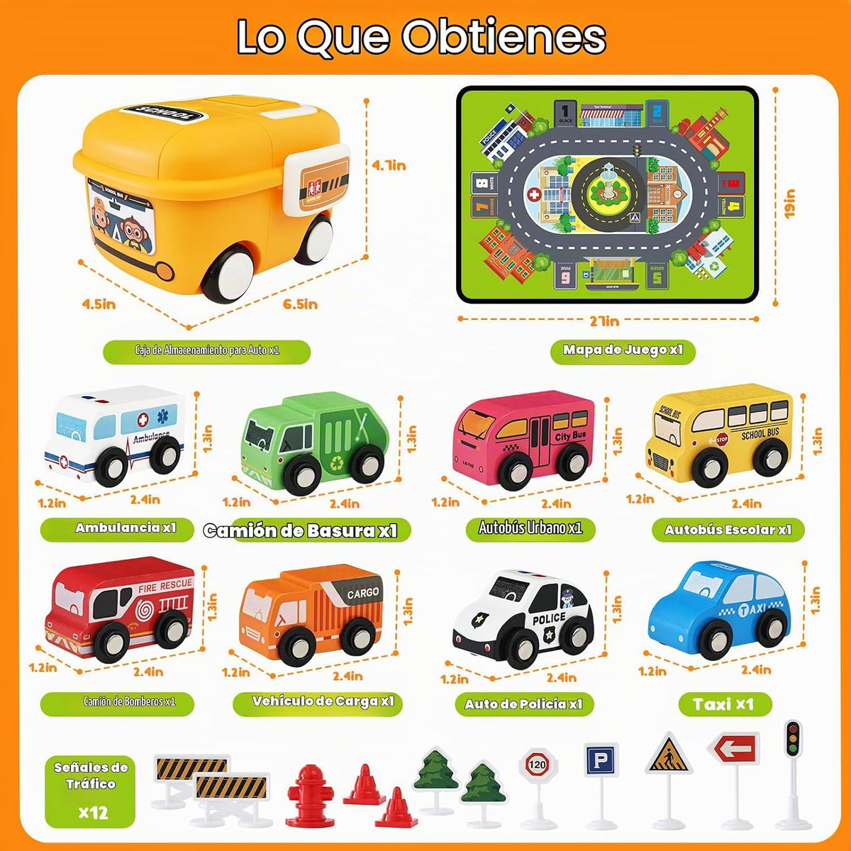 Juguetes de coche para niños pequeños, autos de juguete para niños...
