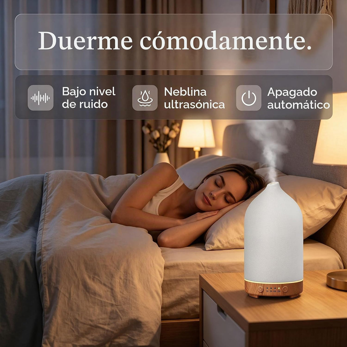Gooamp Difusor de aceite esencial de cerámica de 6.8 fl oz para el...