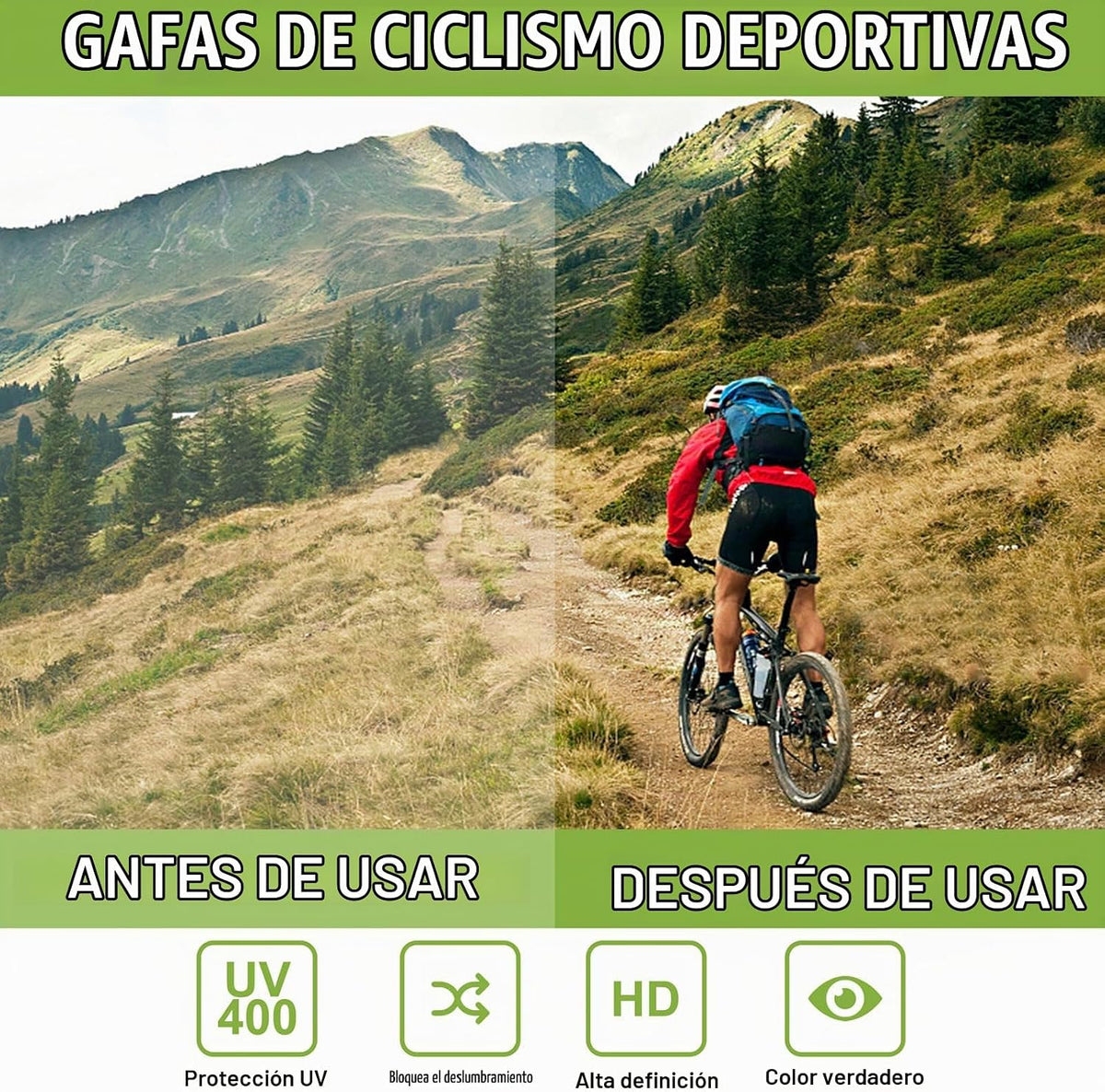 TURVSTPC Gafas de sol deportivas para correr para mujeres y hombres...