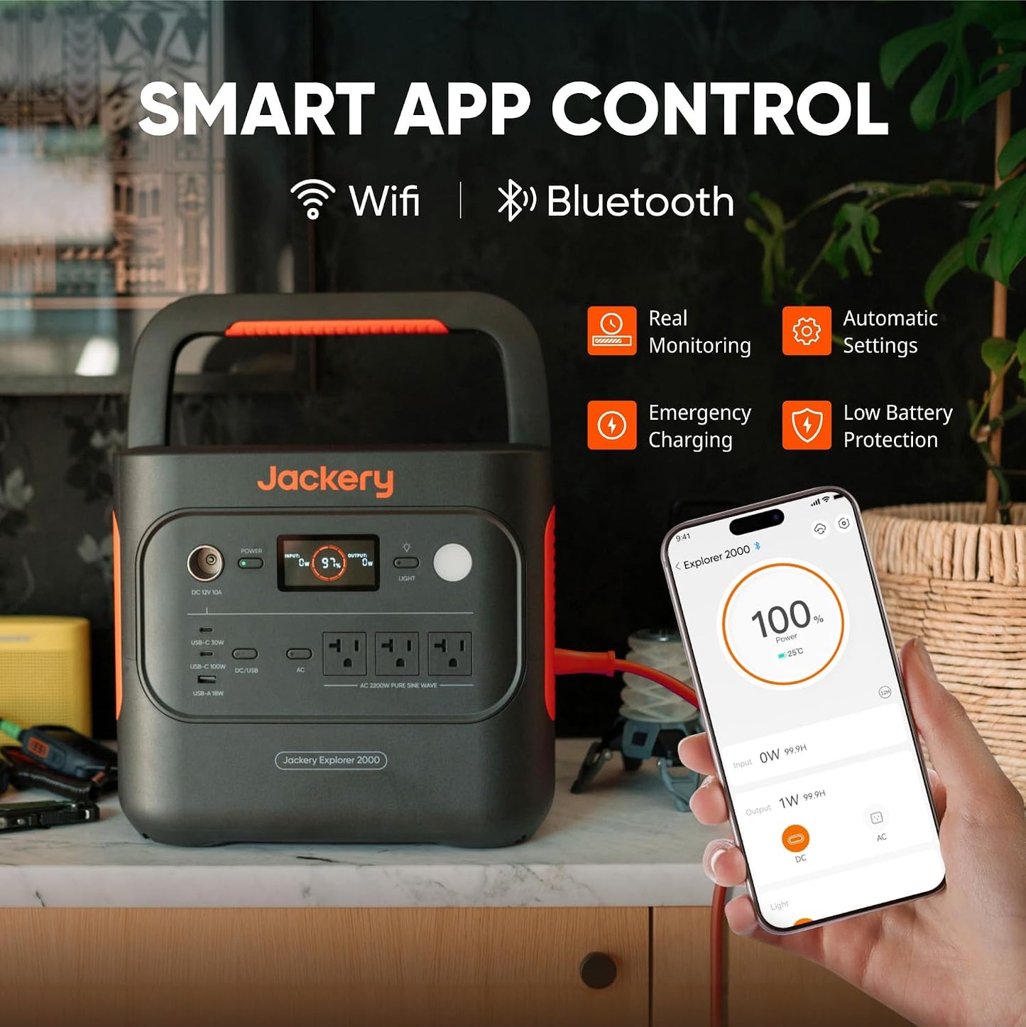 Jackery Explorer 2000 v2 Estación de Energía Portátil, Batería de R...