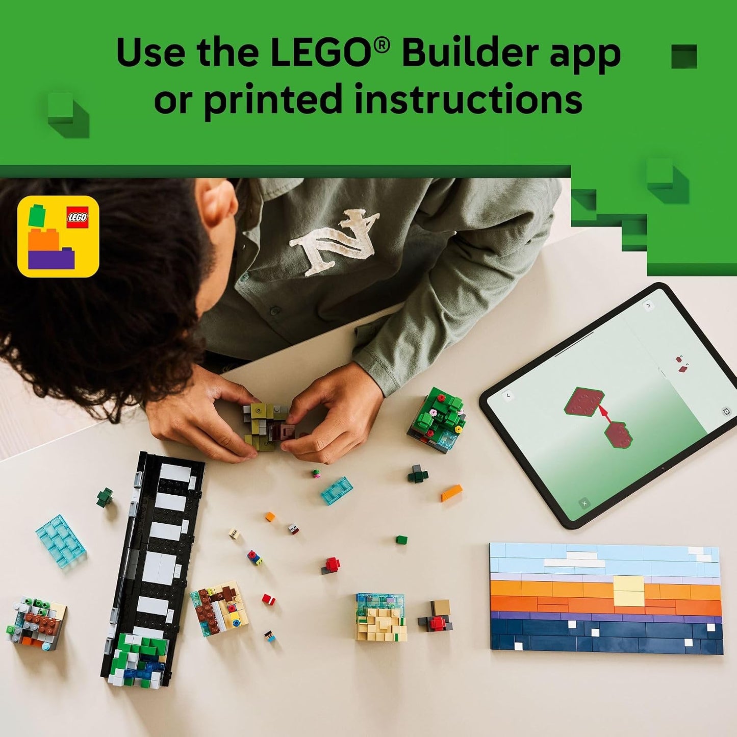 LEGO Minecraft Mini Biomes - Juguete de construcción y simulación p...