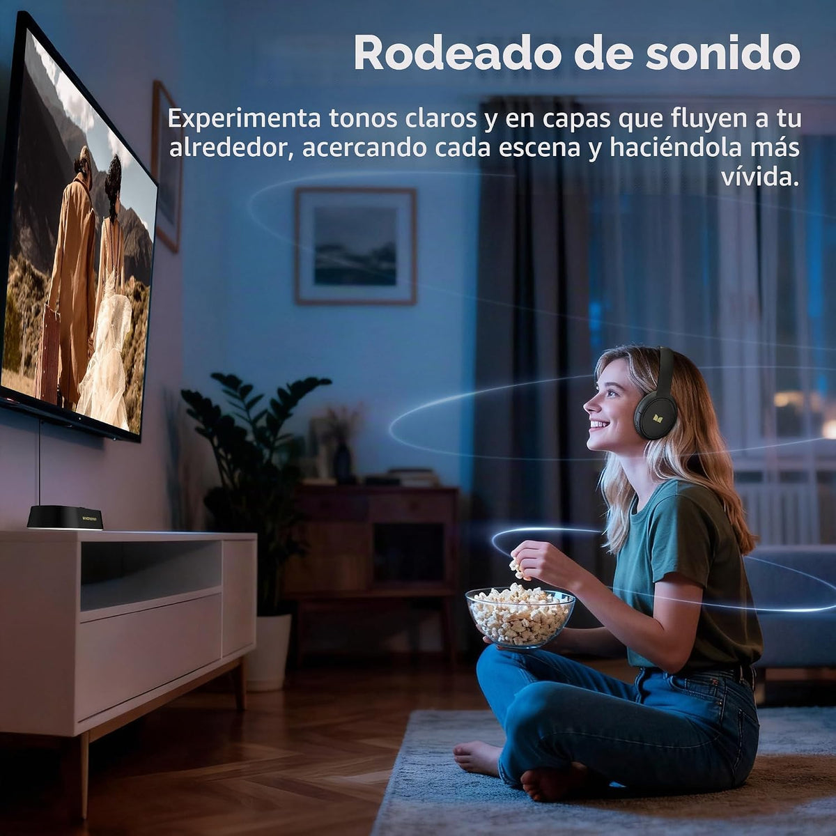 Monster TVlink 300 Auriculares inalámbricos para TV Bluetooth 5.3 N...