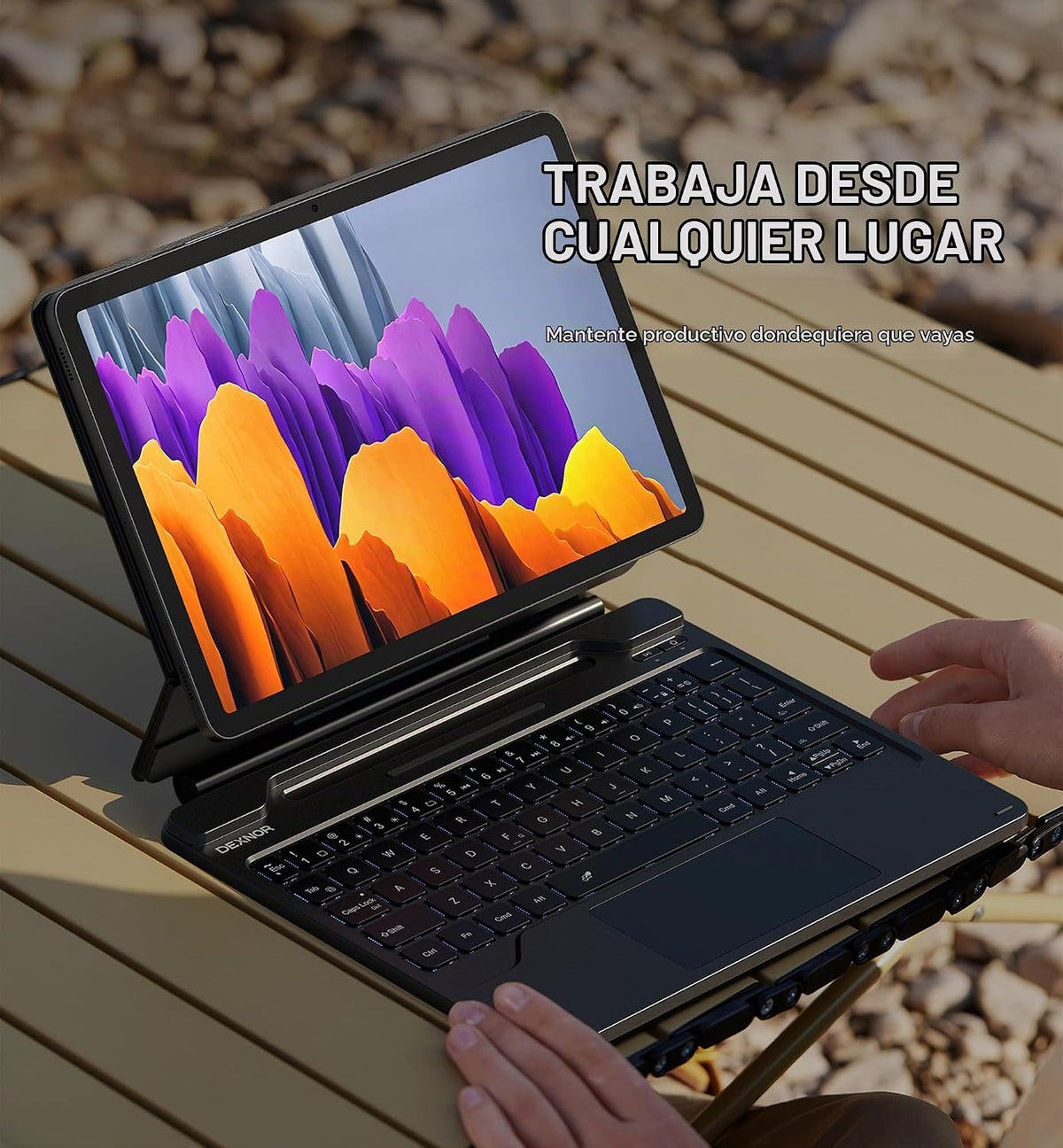 Dexnor Para Samsung Galaxy Tab S8\/S7 Funda Con Teclado Soporte Mag...
