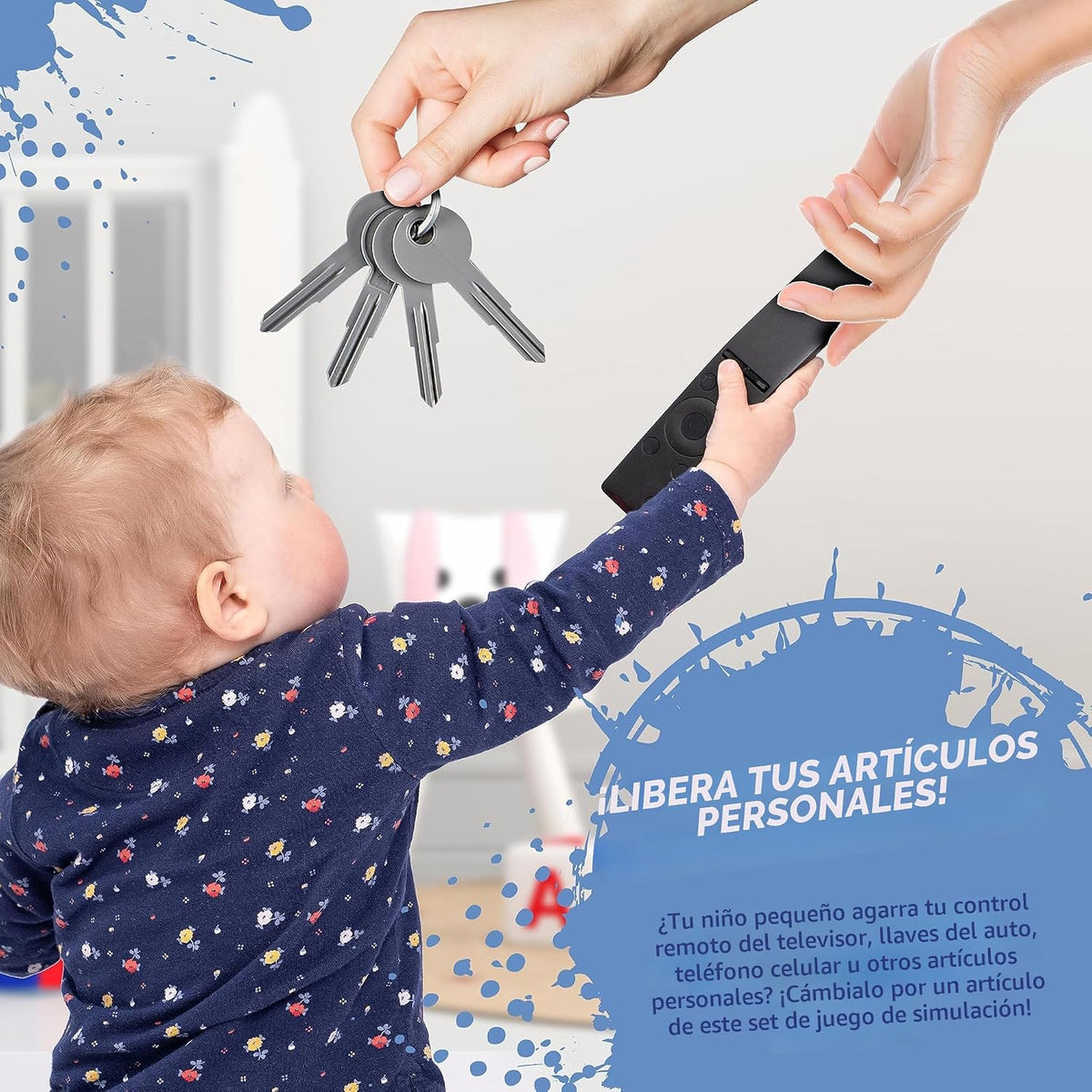 Cartera de juego para niños, juguetes para niños de 3, 4 y 5 años,...