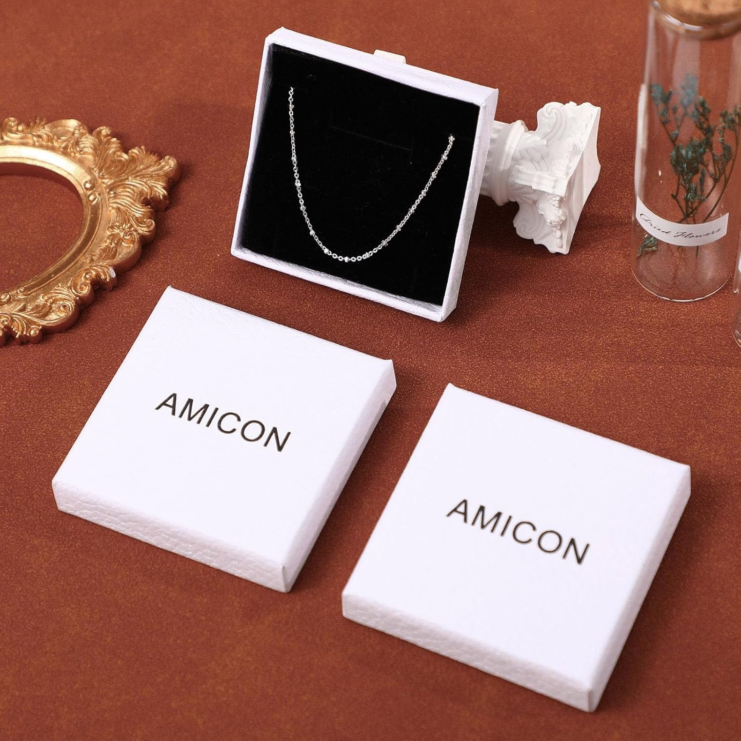Amicon Pendientes de oro grueso para mujer, chapados en oro de 14 q...