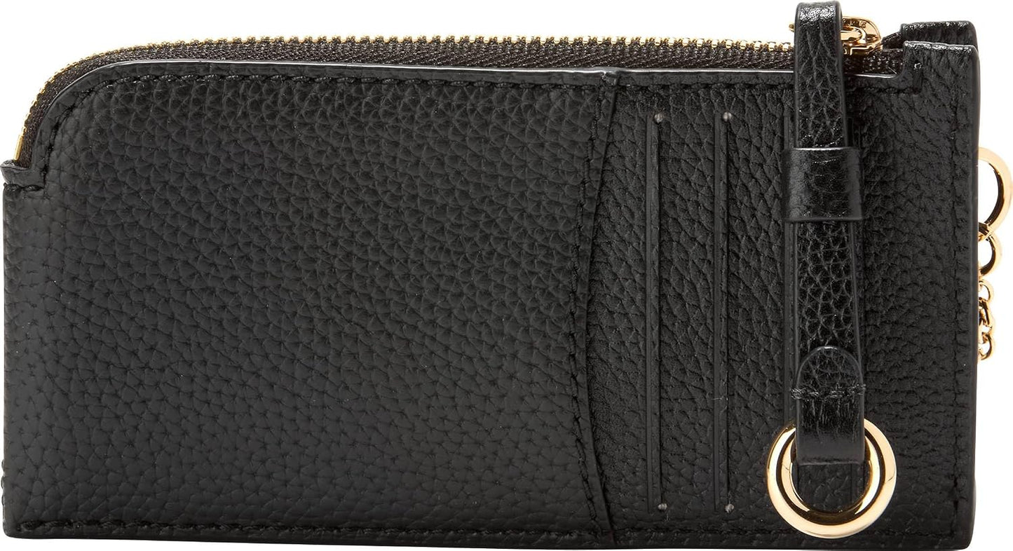 Cole Haan Cartera de tarjeta de crédito esencial para mujer, Negro