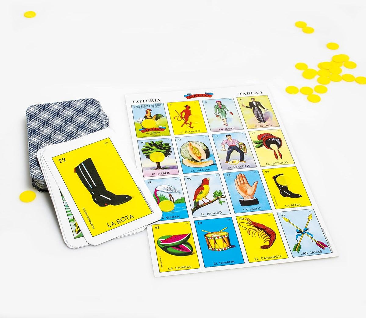 Don Clemente Authentic Juego de cartas de lotería con caja de regalo