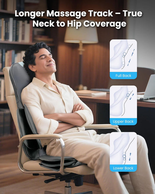 COMFIER Shiatsu - Masajeador de cuello y espalda, almohadilla para...