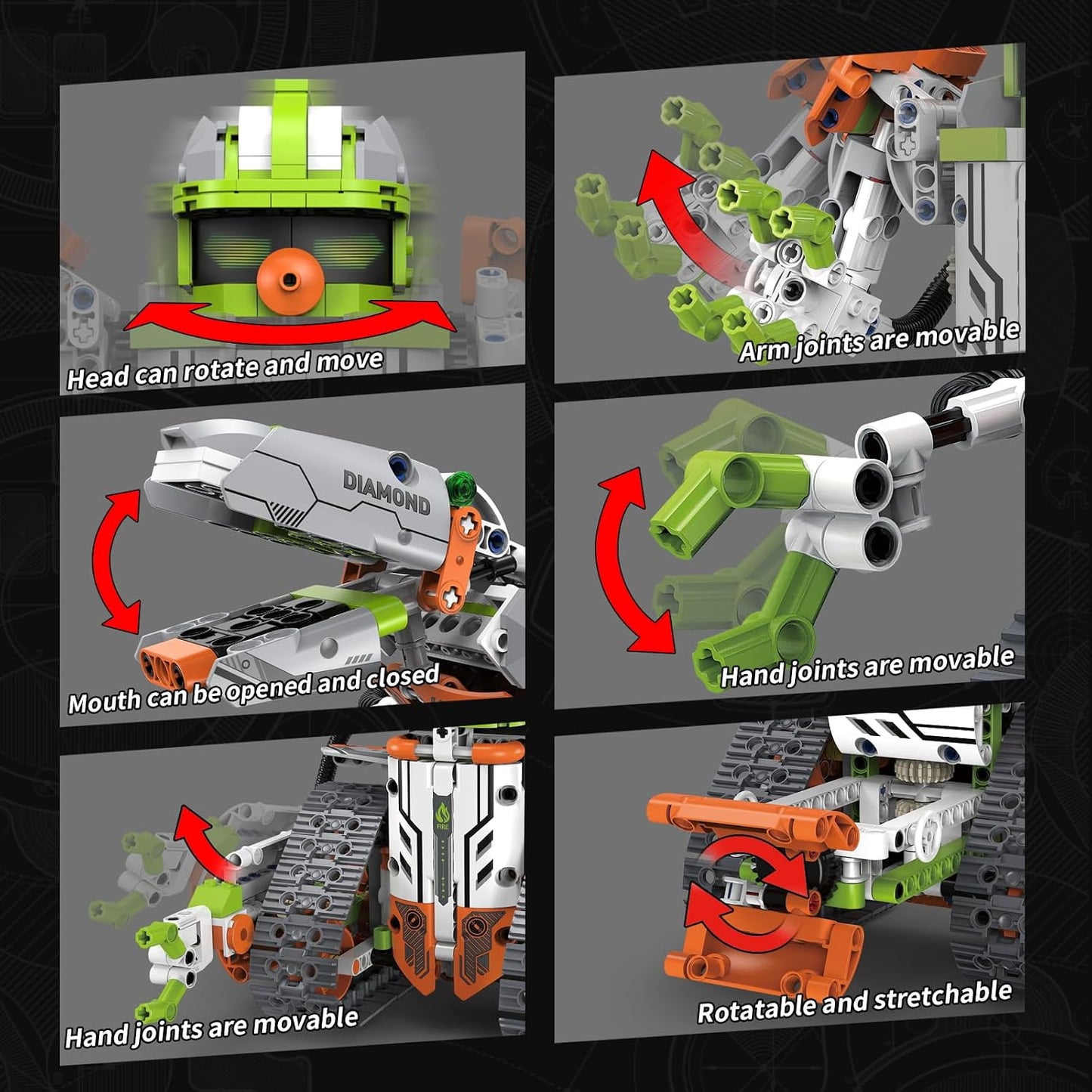 OUTOGO STEM Robot Kit de construcción con control remoto para niños...