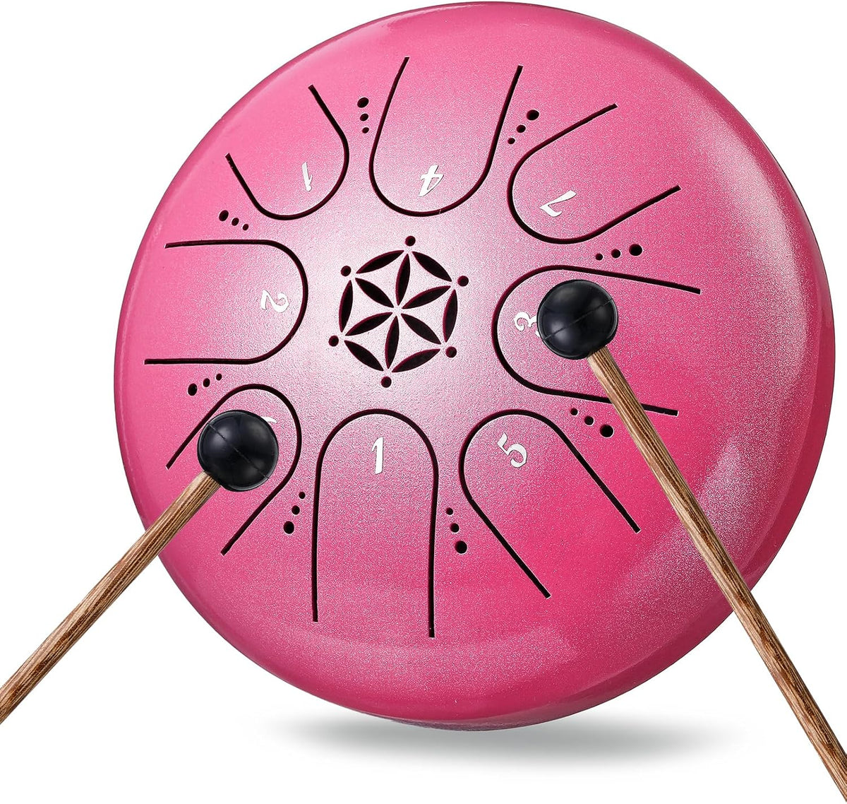 Tambor de lengua de acero 6 pulgadas 8 notas instrumento musical, r...