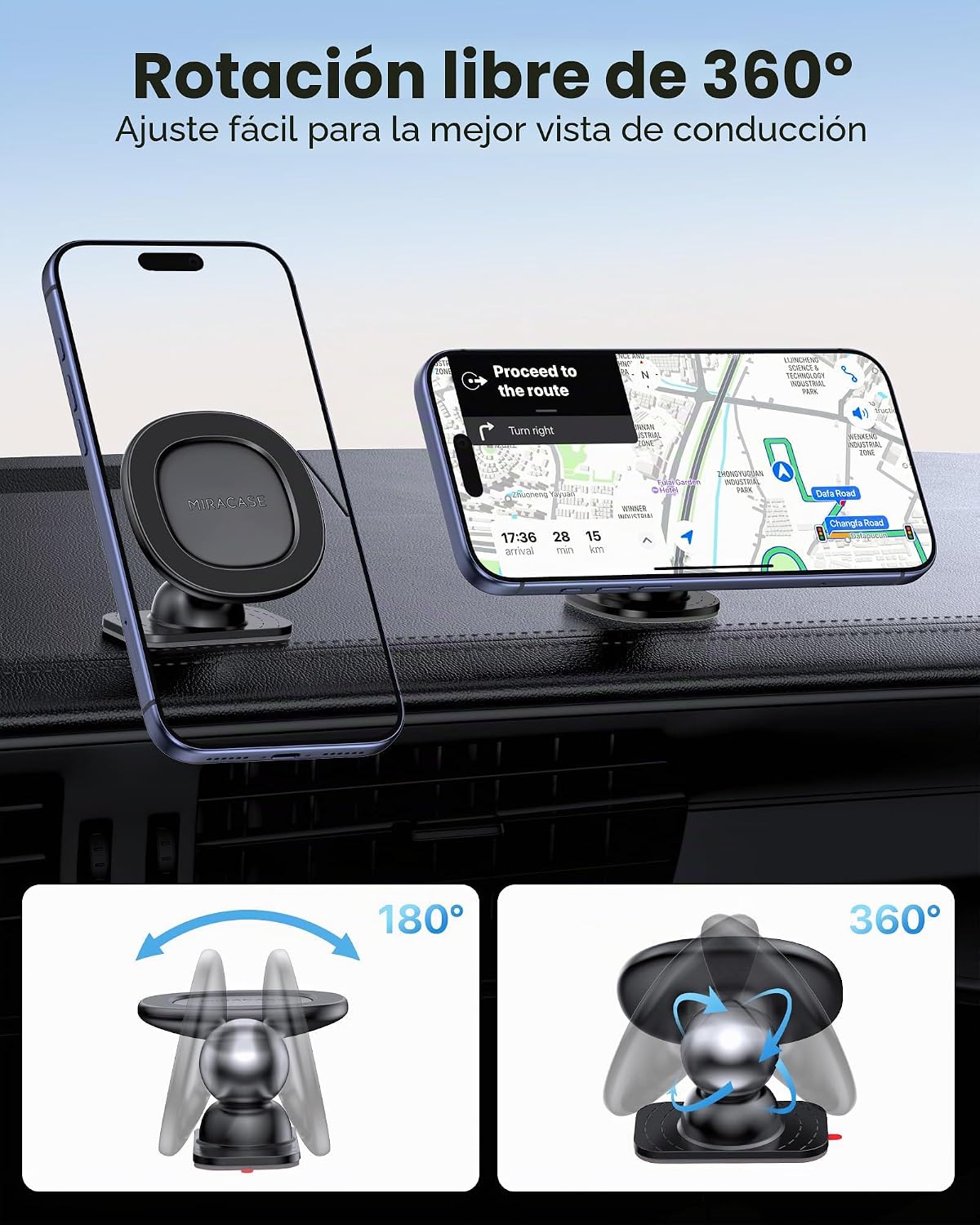 Miracase Soporte magnético para teléfono MagSafe para el salpicader...