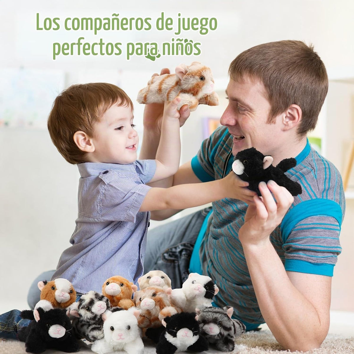Lenwen 10 piezas de animales de peluche para gatos a granel, estilo...