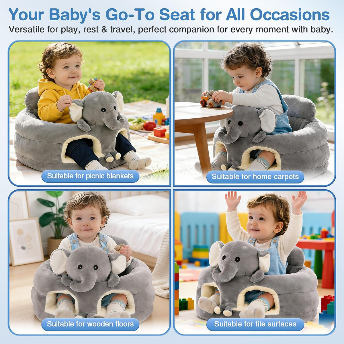 Sit Up - Asiento de suelo para bebé de 3 a 24 meses, silla de piso...