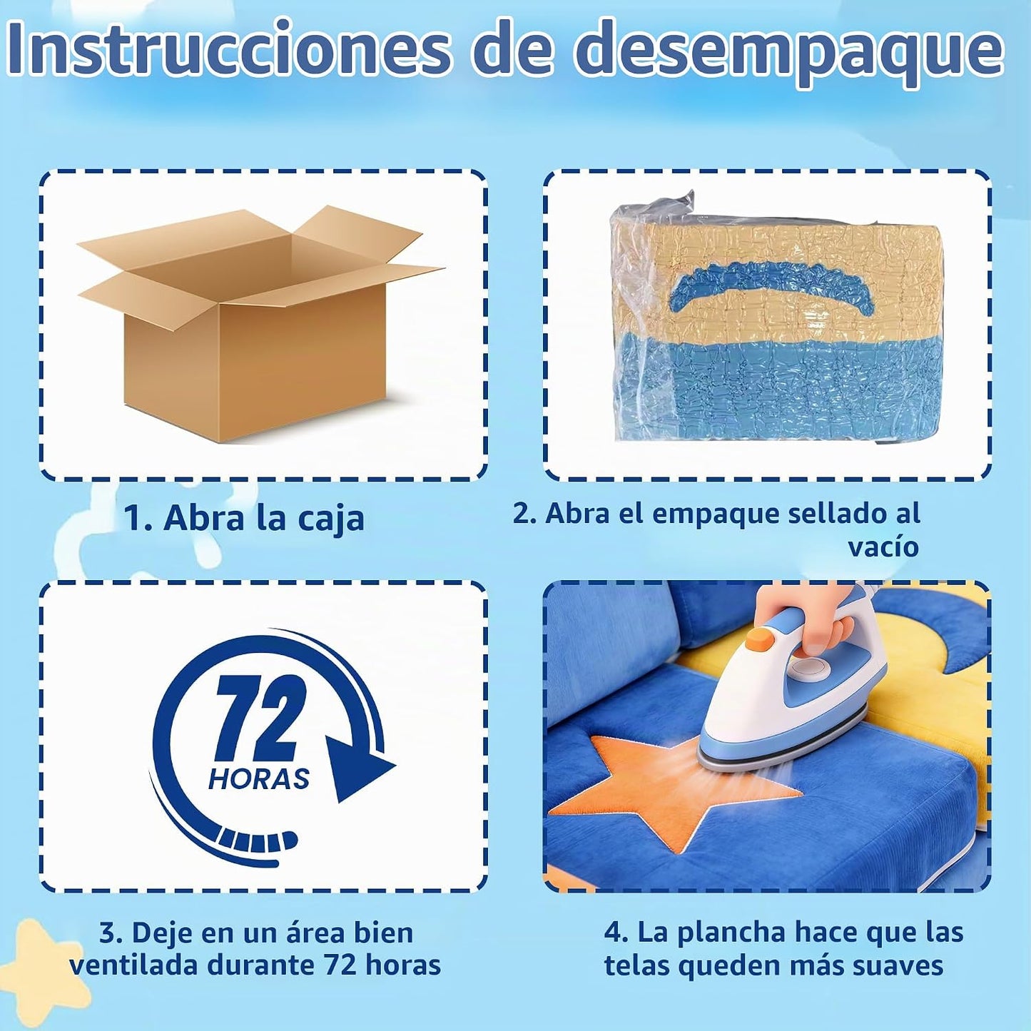 Sofá modular para niños de 11 piezas, sofá seccional de interior pa...