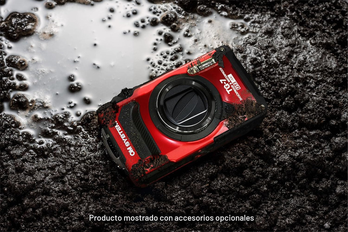 OM System OLYMPUS Tough TG-7 Cámara Subacuática Roja, Impermeable,...