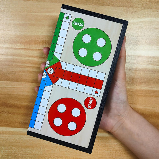KIDAMI Juego de mesa mini Ludo magnético de viaje, diseño plegable...