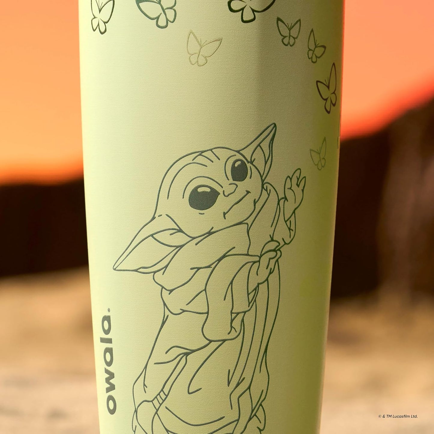 Owala Star Wars FreeSip Sway - Botella de agua aislada de acero ino...