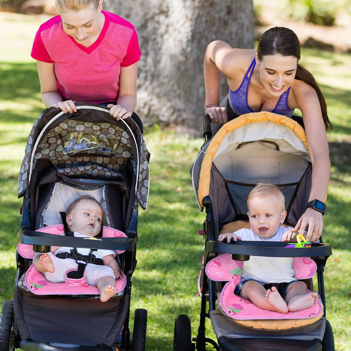 COOLBEBE - Paquete de 2 protectores de asiento de auto y cochecito,...