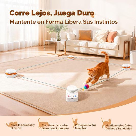 Juguete interactivo para gatos de interior \u2013 Juguete de movimi...