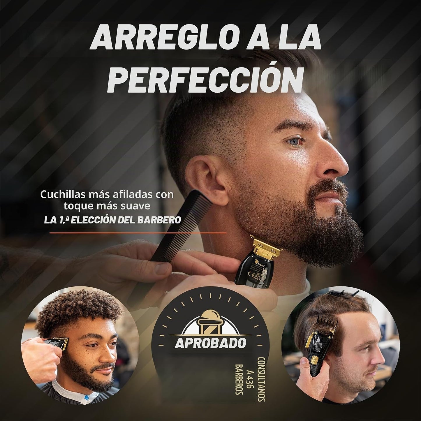 Fagaci Cortadores Profesionales de Pelo para Hombres Set Turbo Powe...