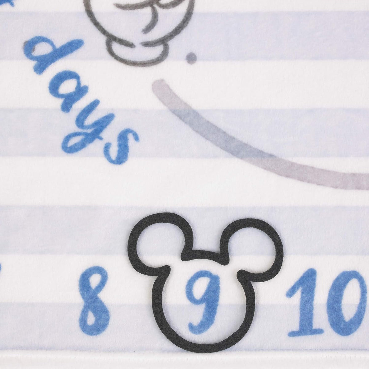 Disney Mickey Mouse Manta de Bebé Super Suave de Hito en Azul Claro...