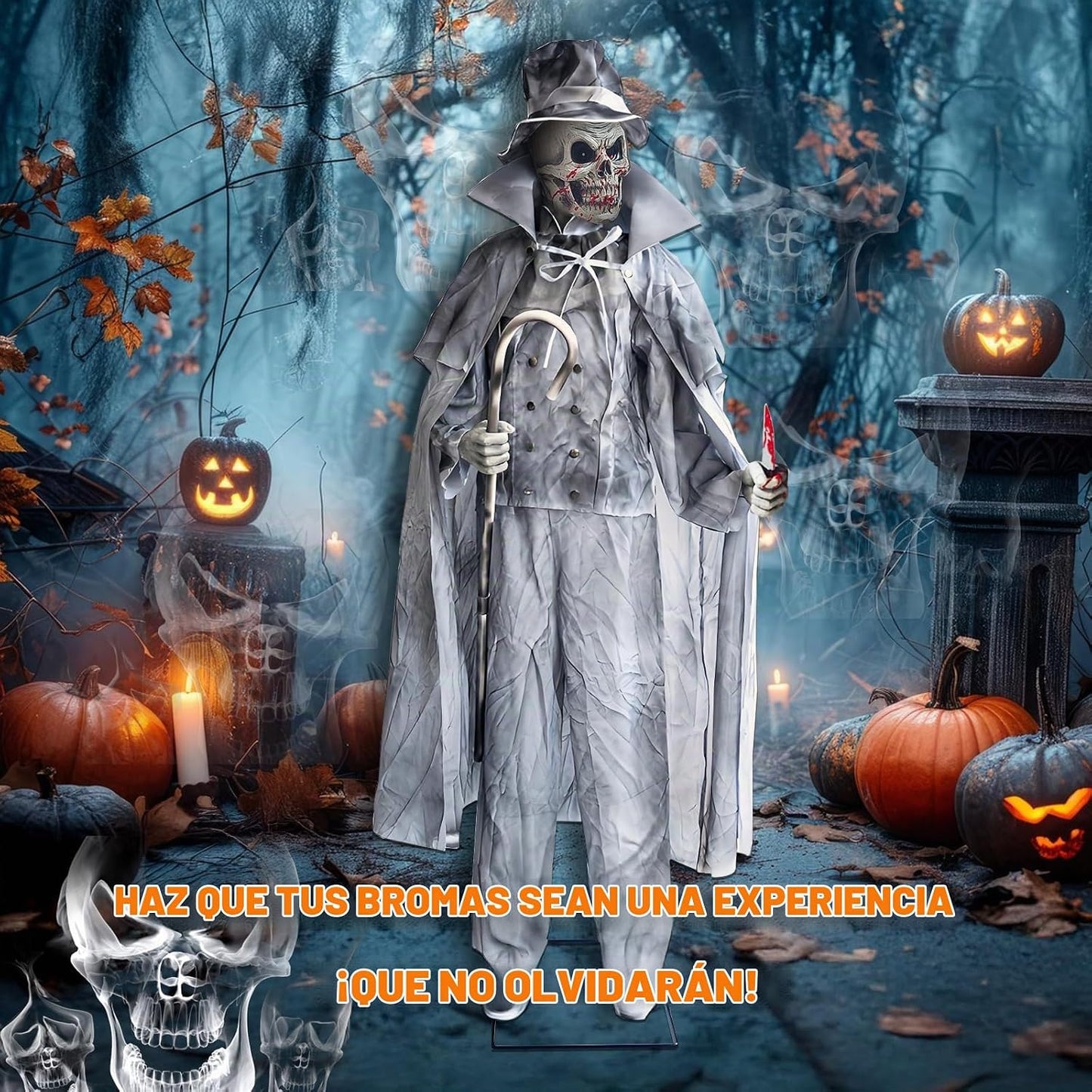 Decoraciones animatrónicas de Halloween, Gentleman Jack con movimie...