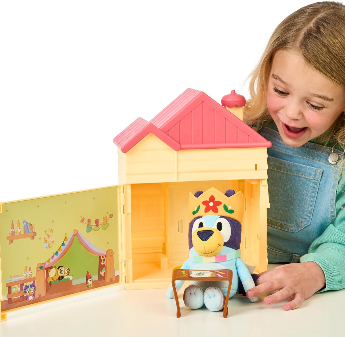 Bluey 's Play Date Plush Surprise - Juego de casa para niños pe...