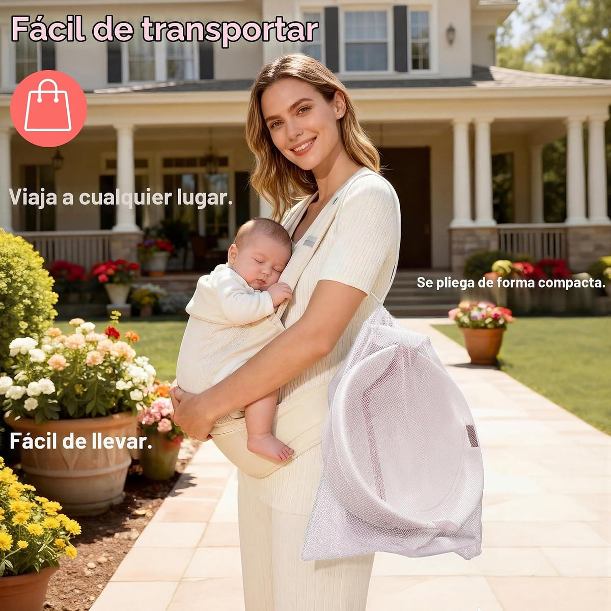 Bañera plegable para bebé, bañera grande para bebé con termómetro,...