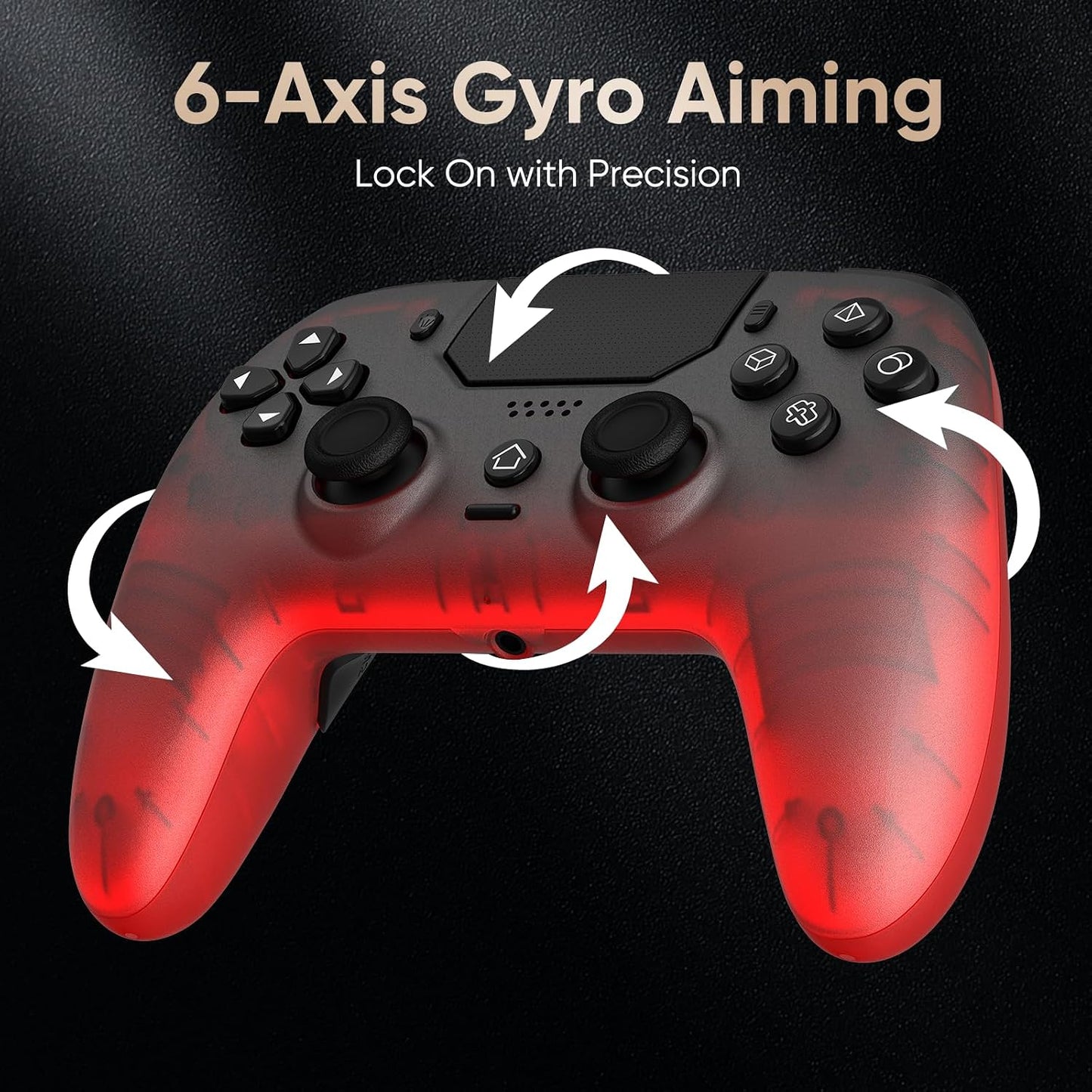 Controlador inalámbrico LED BETMI para PS5, Pro\/Slim\/MAC\/Steam D...