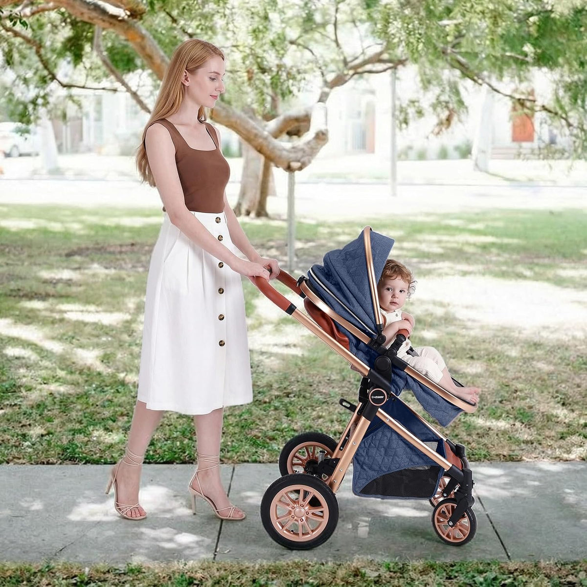 Cochildor DuraFlex - Cochecito de bebé 2 en 1, cochecito de viaje p...