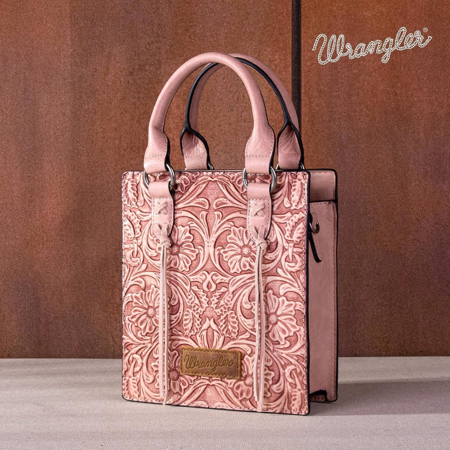 Wrangler Bolso Cruzado en Relieve para Mujer con Asa Superior, Bols...