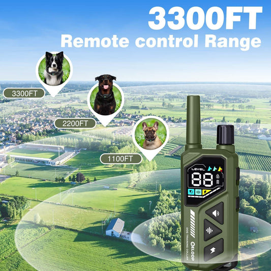 ELOOP Collar de choque para perros \u2013 Collar de entrenamiento d...
