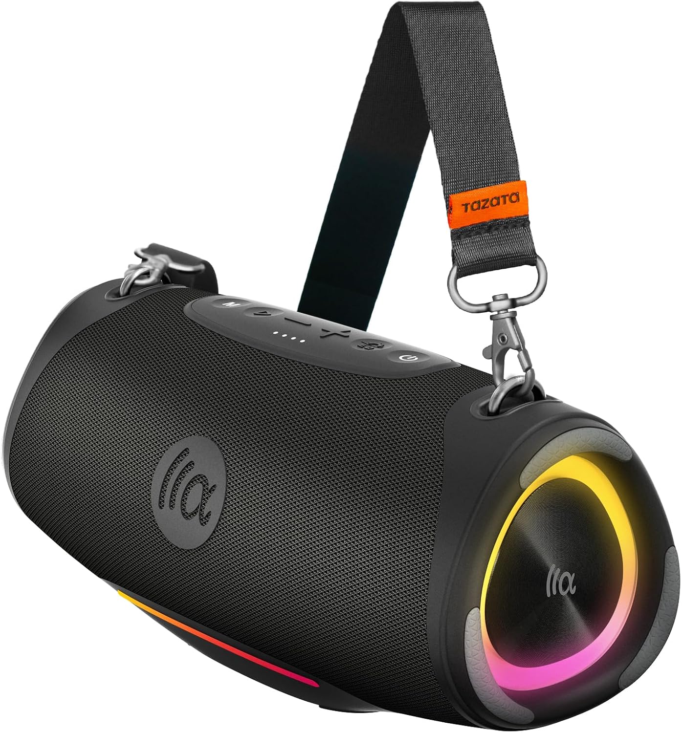 TAZATA Altavoz Bluetooth portátil para exteriores, subwoofer de 90...