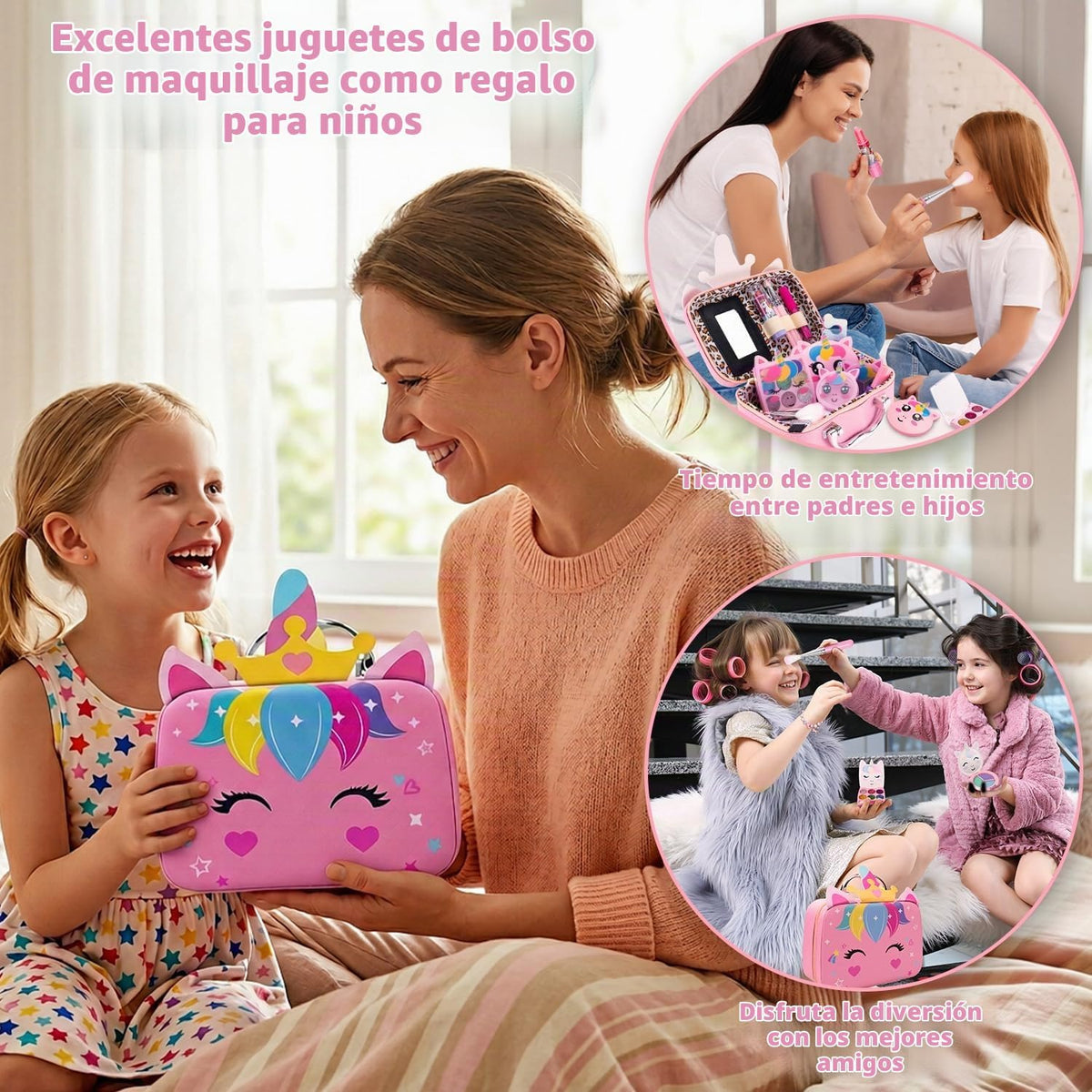 Kit de maquillaje para niñas \u2013 Juguetes de princesa real lavab...