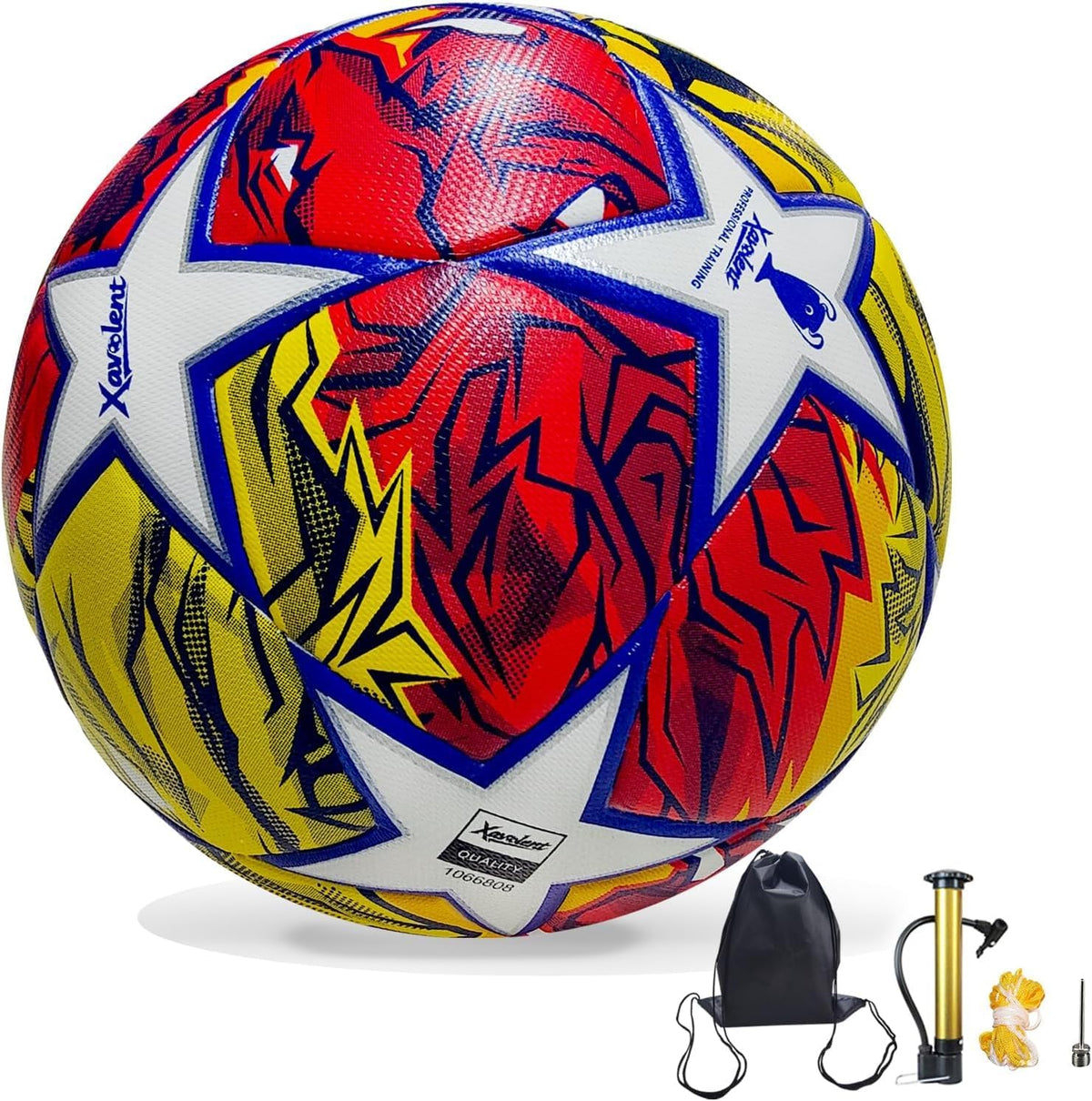 XAVOLENT Balón de fútbol profesional Tamaño 5,4 | Pelota de entrena...