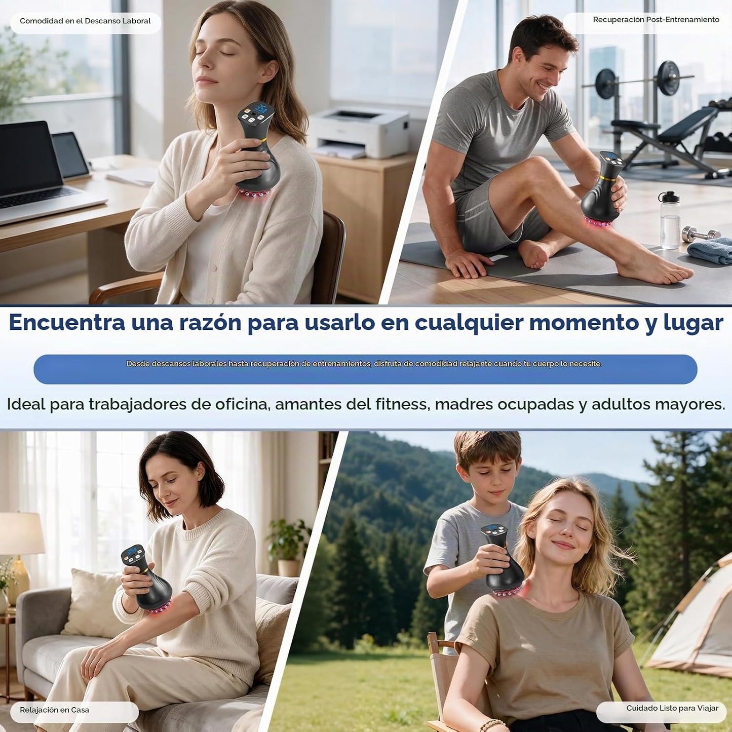 Masajeador de drenaje linfático Mango Moon, herramienta de masaje p...