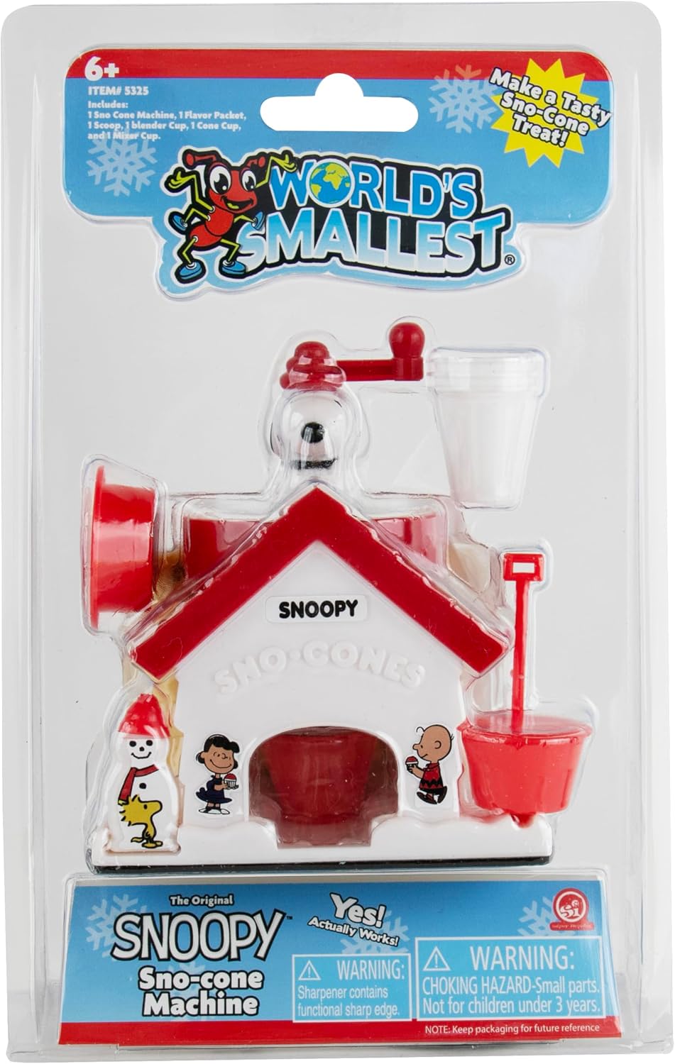 World's Smallest Snoopy SNO-Cone Machine, mini máquina de afeit...