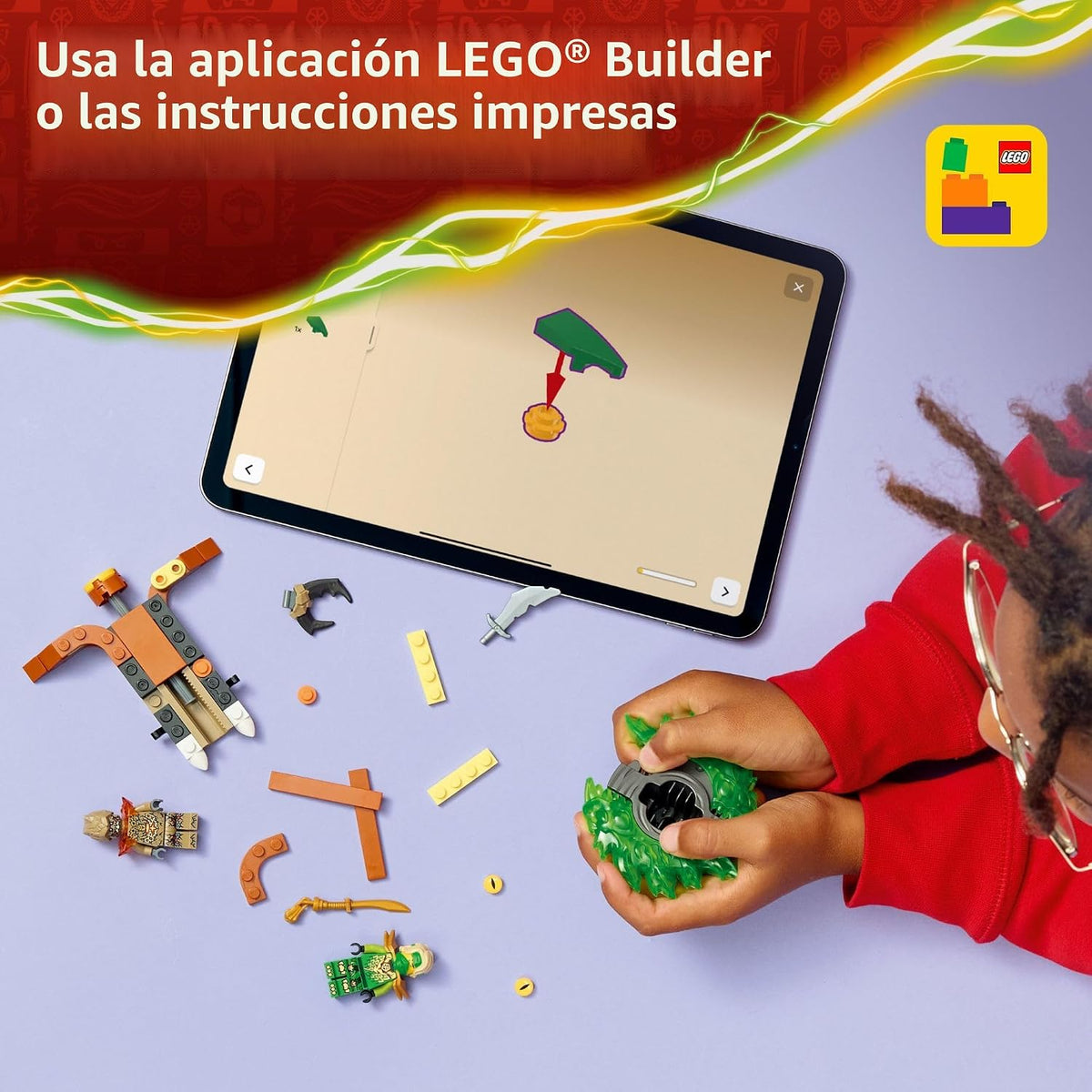 LEGO NINJAGO Loyd vs. Earth Monster Spinner Juguete de construcción...