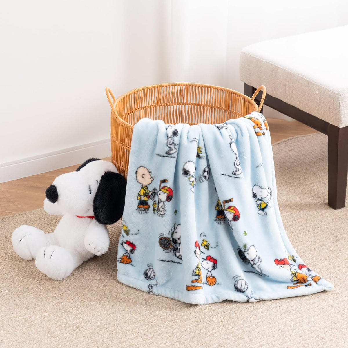 Berkshire Blanket Peanuts® VelvetLoft® Manta de Tiro de Felpa con P...