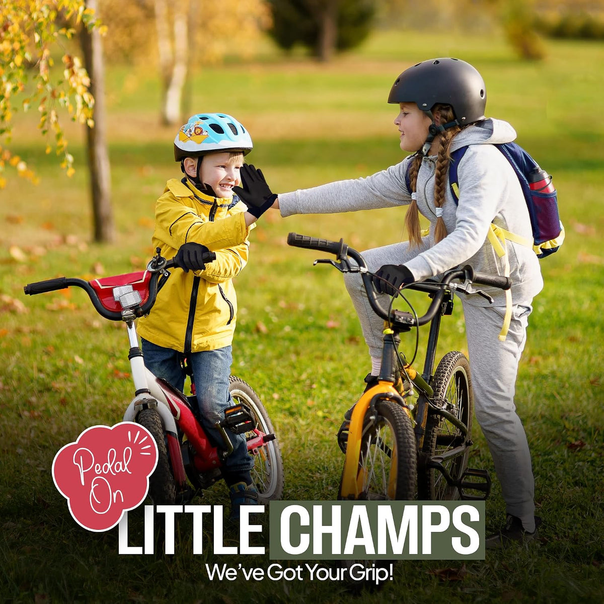 SAGA SPORTS Guantes de ciclismo para niños, guantes de motocicleta...