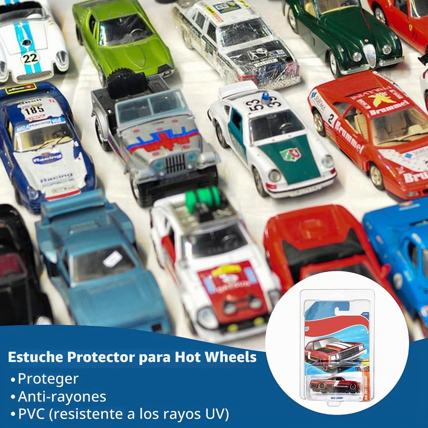 Paquete de 120 fundas protectoras para Hot Wheels - Estuches de exh...