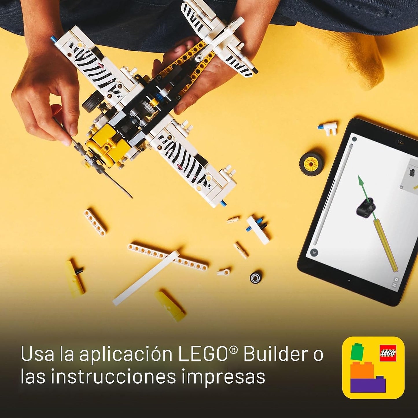 Avión de juguete LEGO Technic - Avión de juguete para construir par...