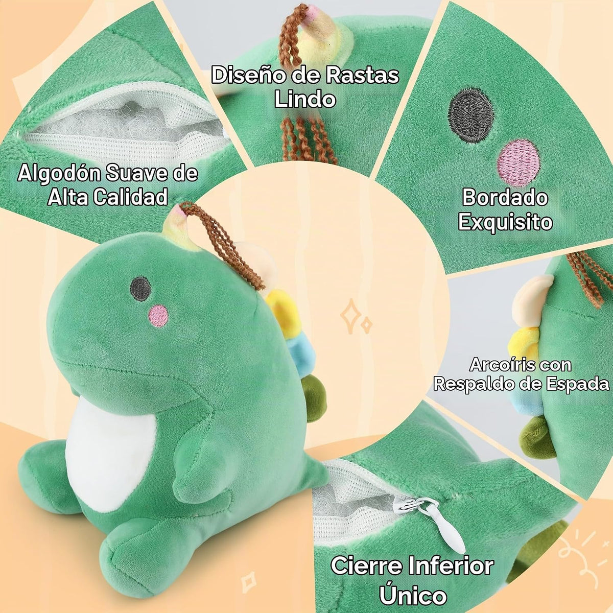 Animal de peluche de dinosaurio, juguetes de peluche de dinosaurio...