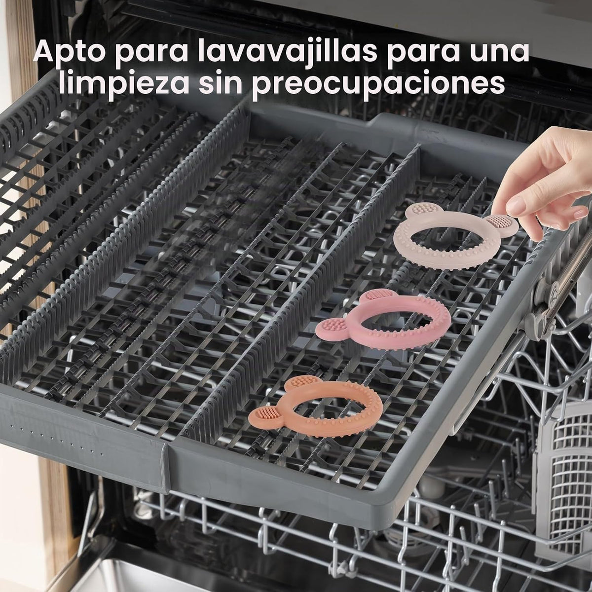 Eascrozn Juguetes de dentición para bebés de 3-6 meses, mordedores...